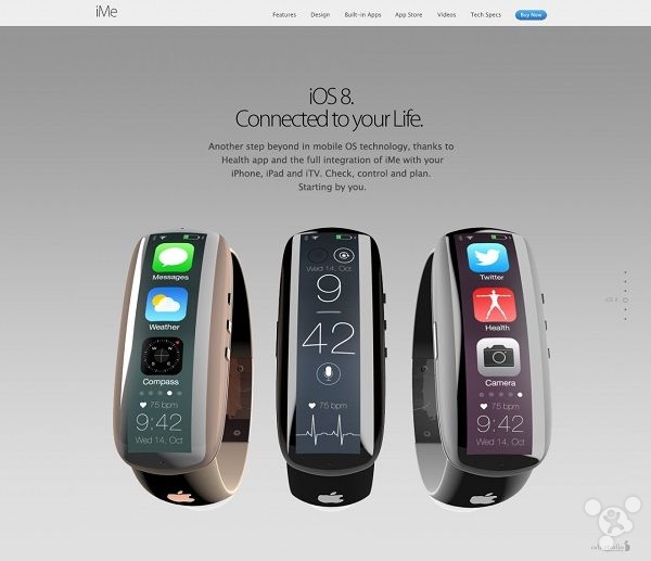 苹果最新可穿戴设备概念设计作品出炉: iMe