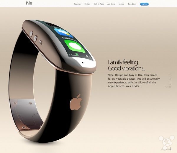苹果最新可穿戴设备概念设计作品出炉: iMe